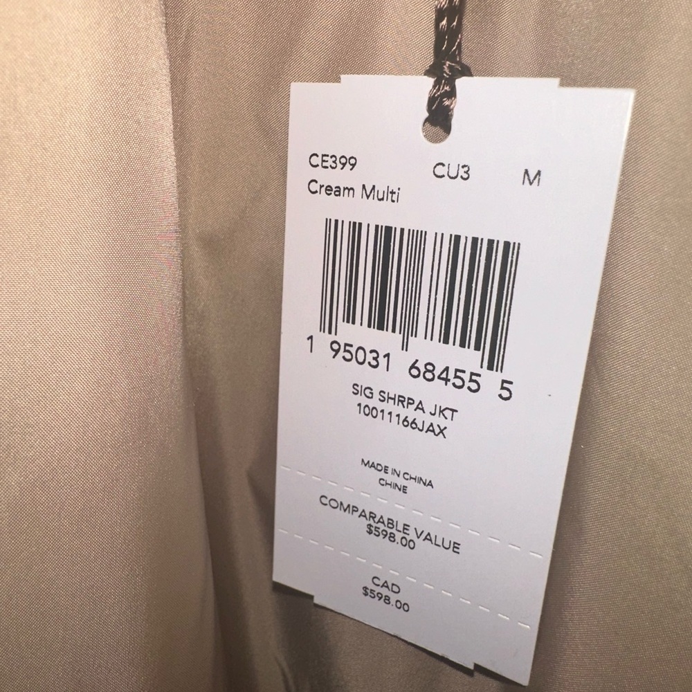 Coach Sherpa Signature Jacket NWT Medium - Picture 6 of 13